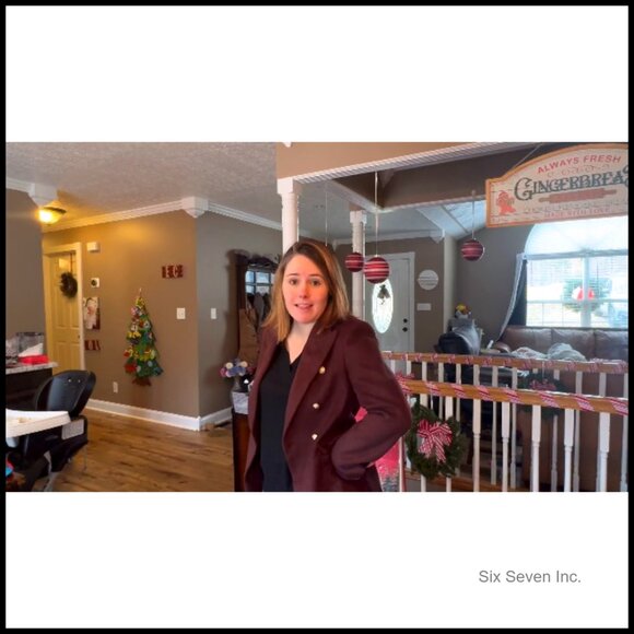 Wool Blend Tweed Plaid Blazer Jacket Fully Lined Business Casual - Picture 7 of 7